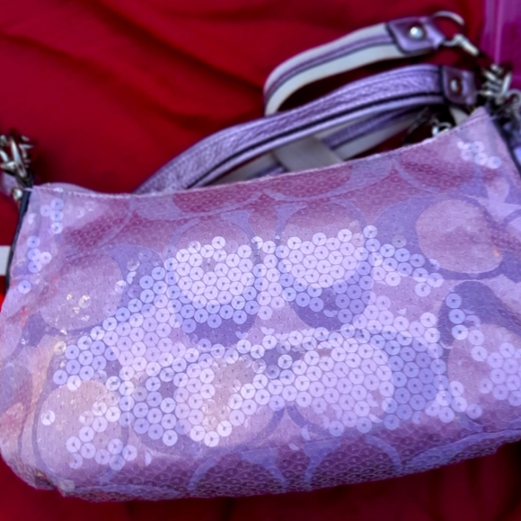 Rare Coach Poppy Lilac Handbag - Picture 13 of 15